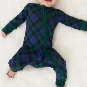 Little Sleepies Emerald Plaid Zippy Size 3-6 months